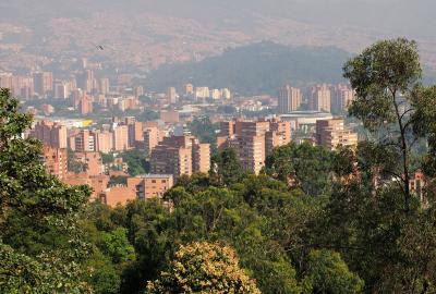 View of the city of Melellin, Colombia