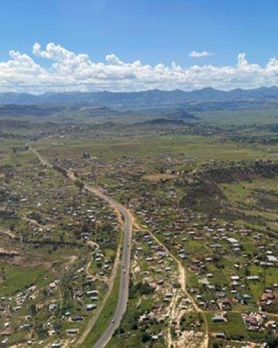 Lesotho from above