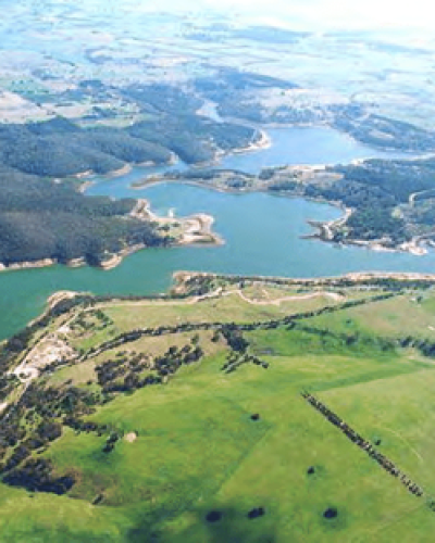 Lal Lal Reservoir located in the upper Moorabool catchment 