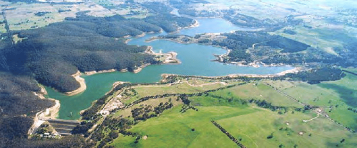 Lal Lal Reservoir located in the upper Moorabool catchment